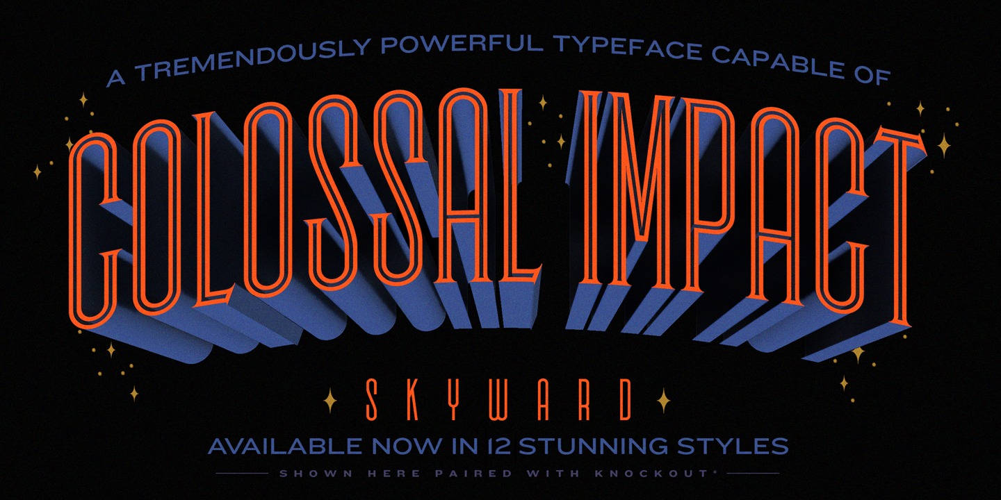 Przykład czcionki Skyward Rounded Italic